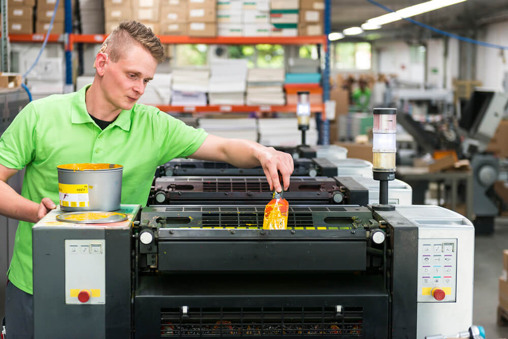 Spezialausführung der SM52 Druckmaschine