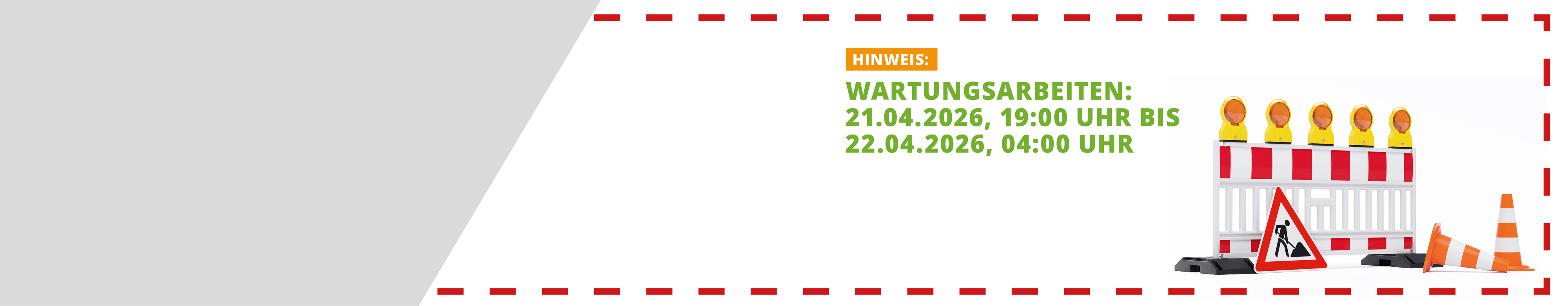 Geplante Wartungsarbeiten