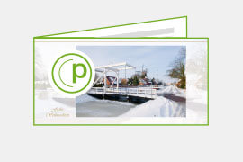 P005 Weihnachtskarten, DIN-lang, 4-seitig, quer