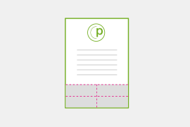 Flyer mit Perforation