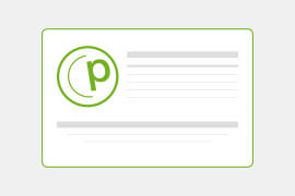 Flyer mit abgerundeten Ecken