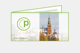 P004 Weihnachtskarten, DIN-lang, 4-seitig, quer