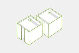 Zettelboxen aus Kunststoff (93 x 93 mm)