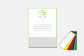 Flyer mit Sonderfarbe