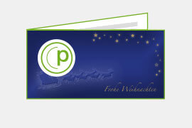 R026 Weihnachtskarten, DIN-lang, 4-seitig, quer