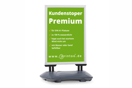 Kundenstopper Premium (Outdoor), für DIN A1-Plakate