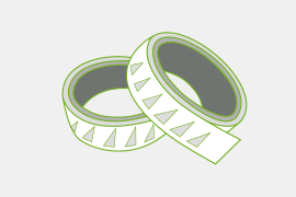 Etiketten auf Rolle - freie Stanzform