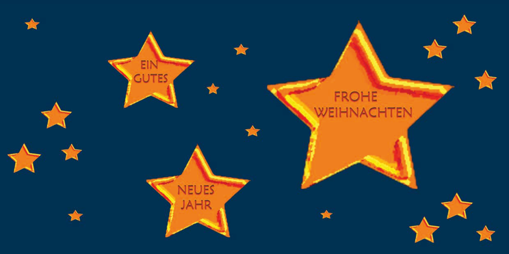 TDH-0009 Weihnachtskarten, 4-seitig, quer