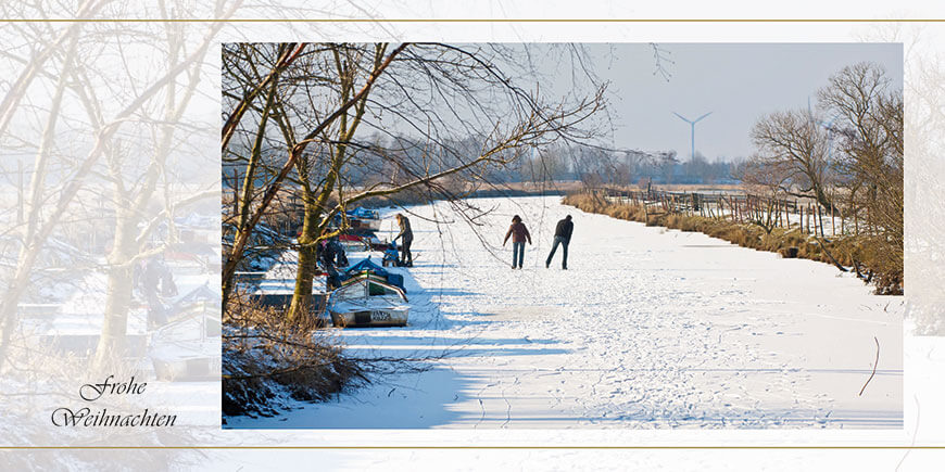 P010 Weihnachtskarten, DIN-lang, 4-seitig, quer