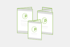 Pizzaflyer 8-seitig, gefalzt 105x297mm, hoch