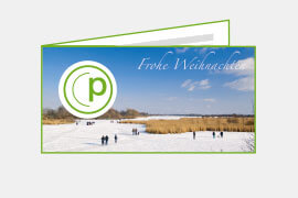 P009 Weihnachtskarten, DIN-lang, 4-seitig, quer