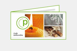 R029 Weihnachtskarten, DIN-lang, 4-seitig, quer