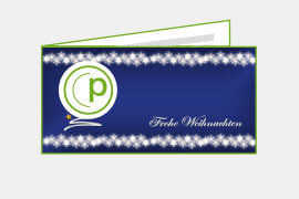 R028 Weihnachtskarten, DIN-lang, 4-seitig, quer