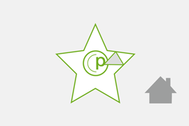 Indoor-Aufkleber 5er Stern, gestanzt (104 x 104 mm)