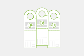 Türanhänger mit A6-Postkarte (105 x 325 mm)